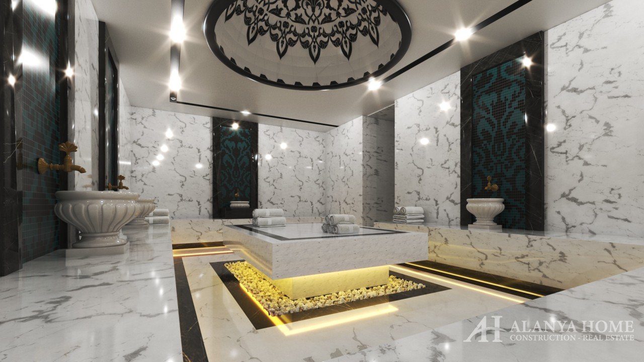 Фото покупка продажа недорогая квартира в доме жилом комплексе с турецкий хамам Алания Хоум Анталия 